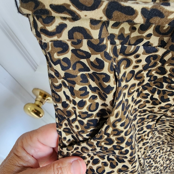 Kopa Leopard Print Strapless Dress Glam Retro Party S - Picture 6 of 6